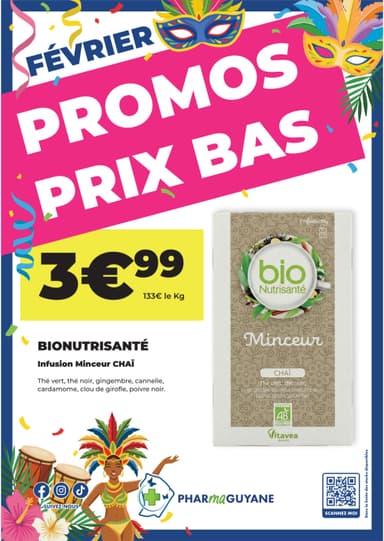 BIO NUTRISANTÉ infusion minceur CHAÏ