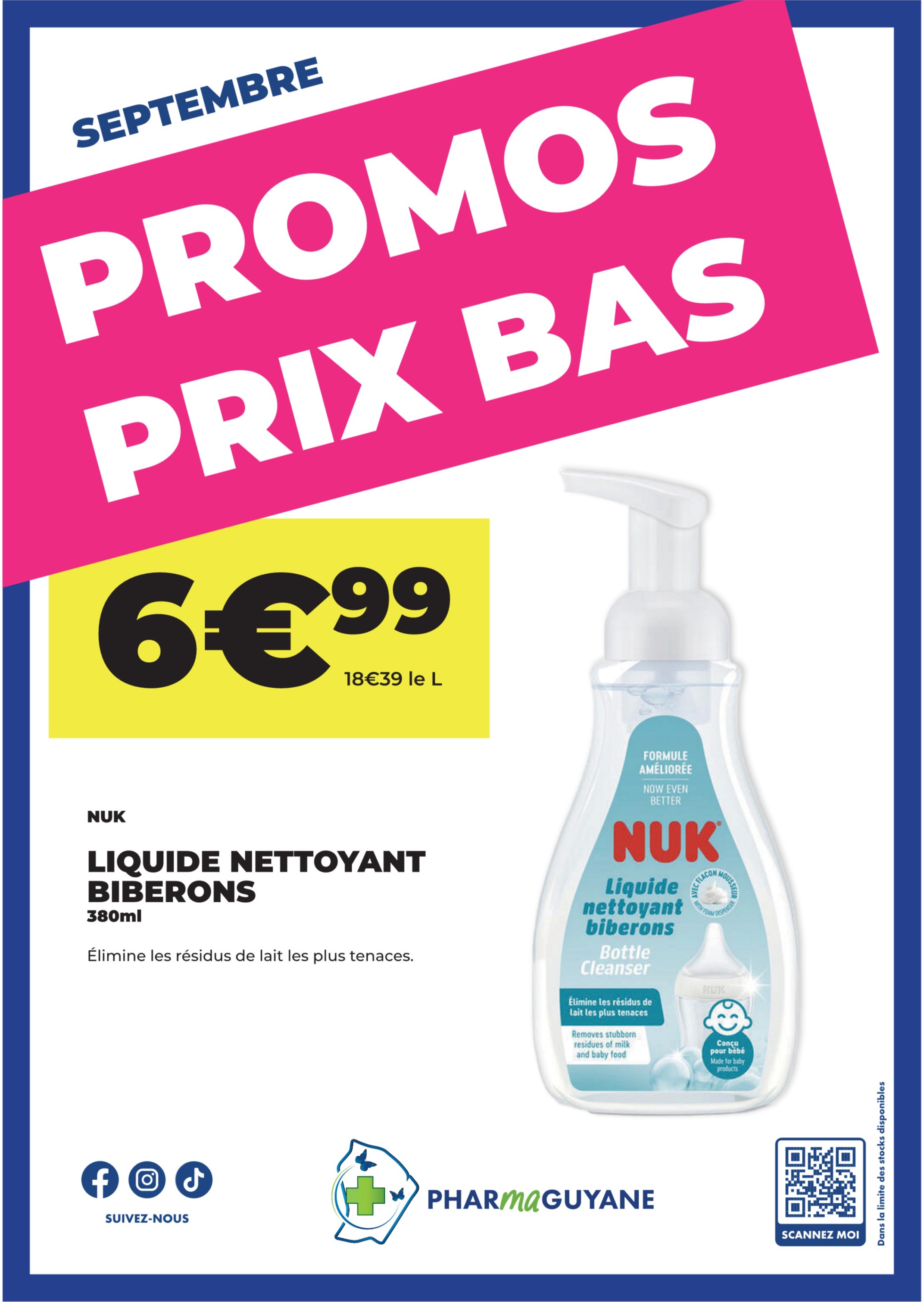 NUK Liquide nettoyant biberons 380ml