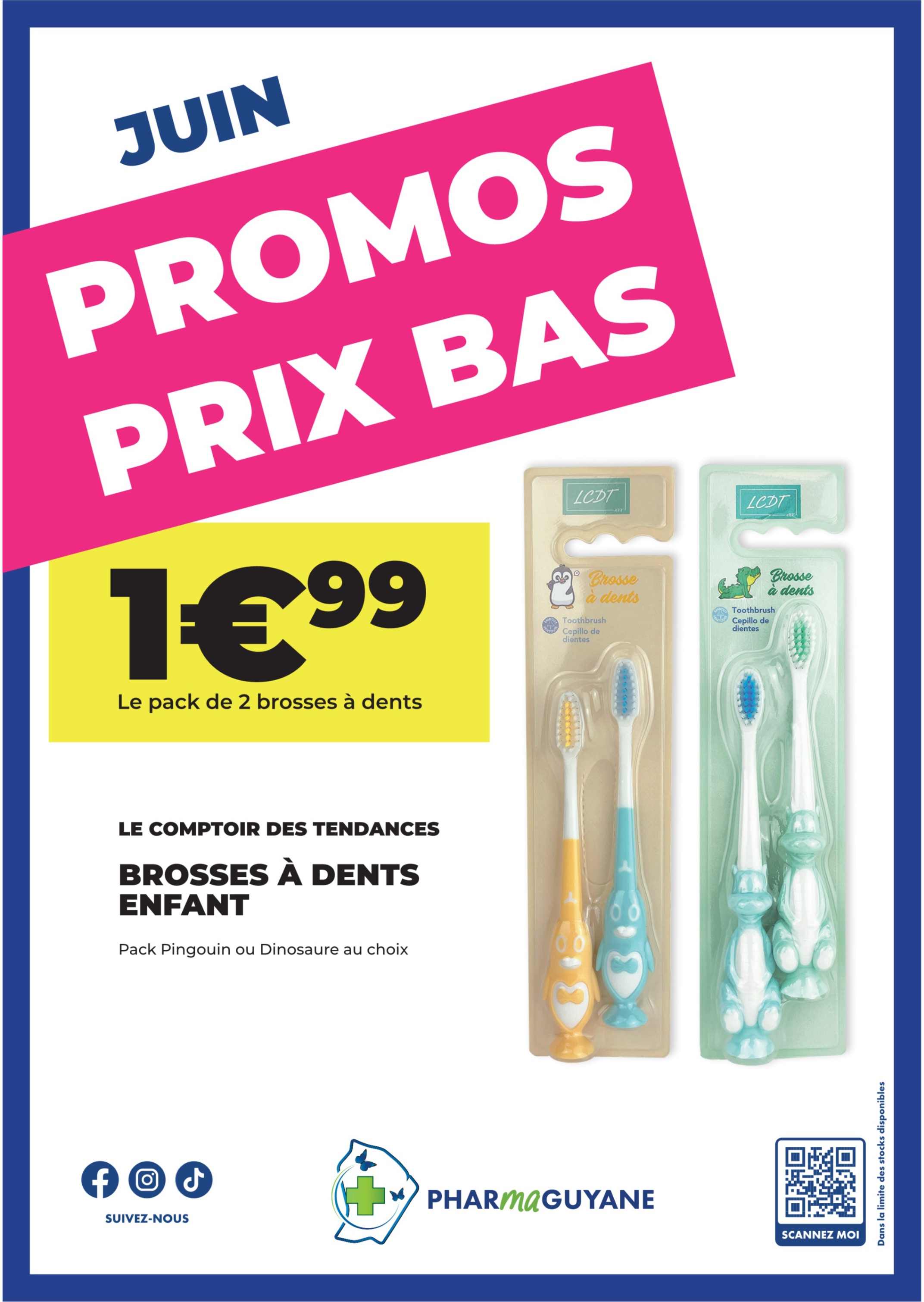 LE COMPTOIR DES TENDANCES Brosses à dents enfant