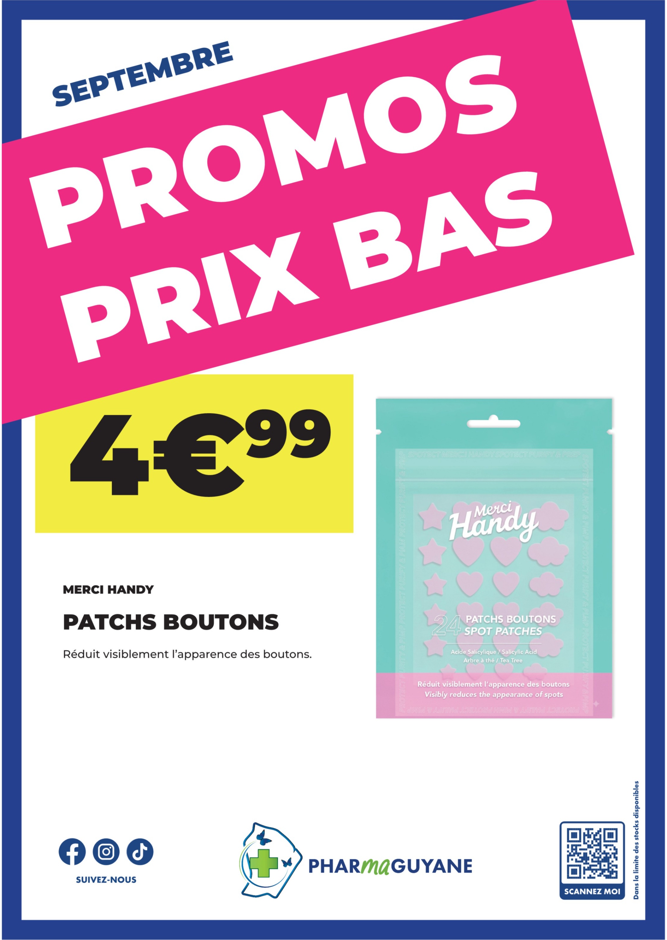 MERCI HANDY Patchs boutons