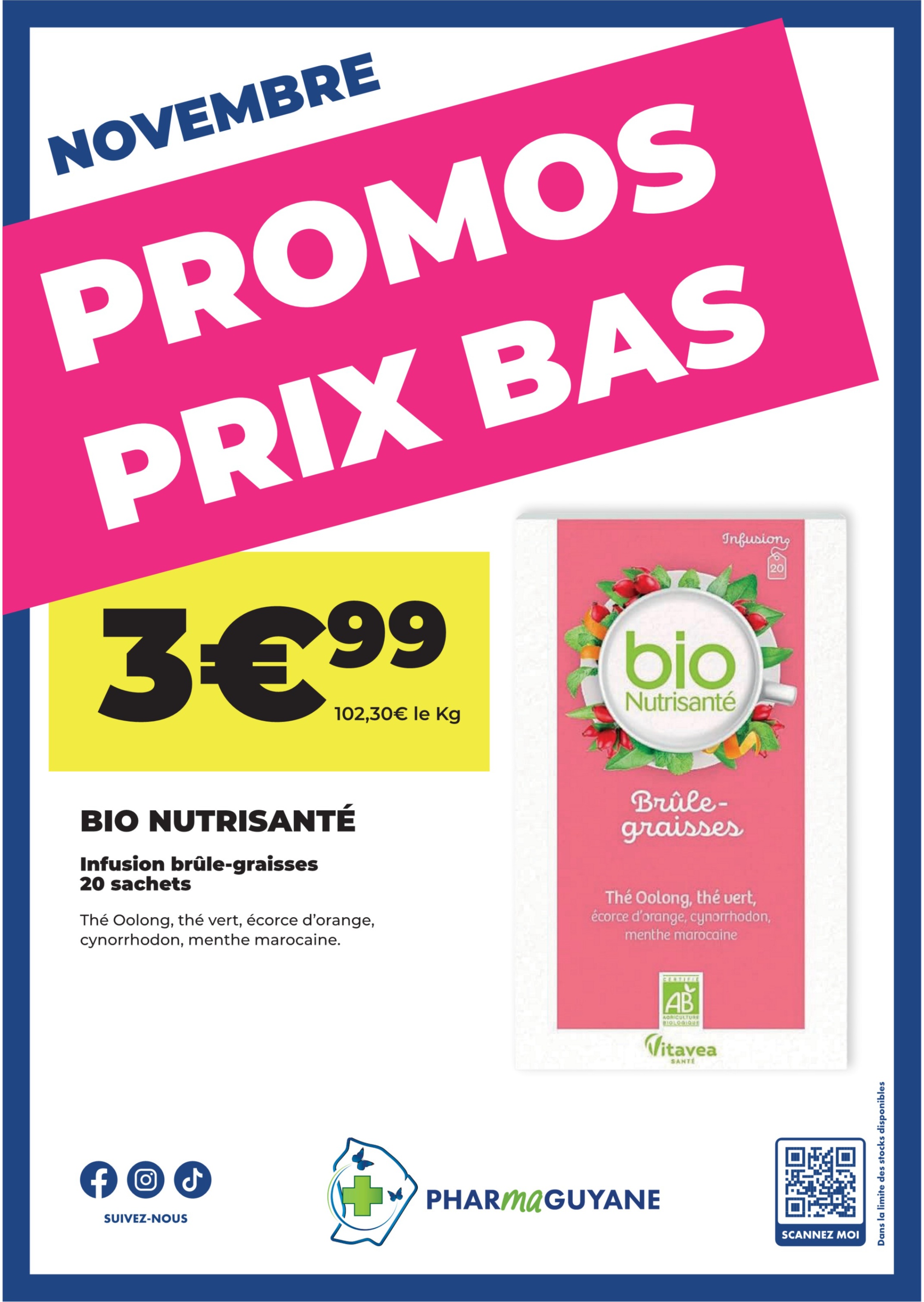 BIO NUTRISANTÉ Infusion brûle-graisses 20 sachets