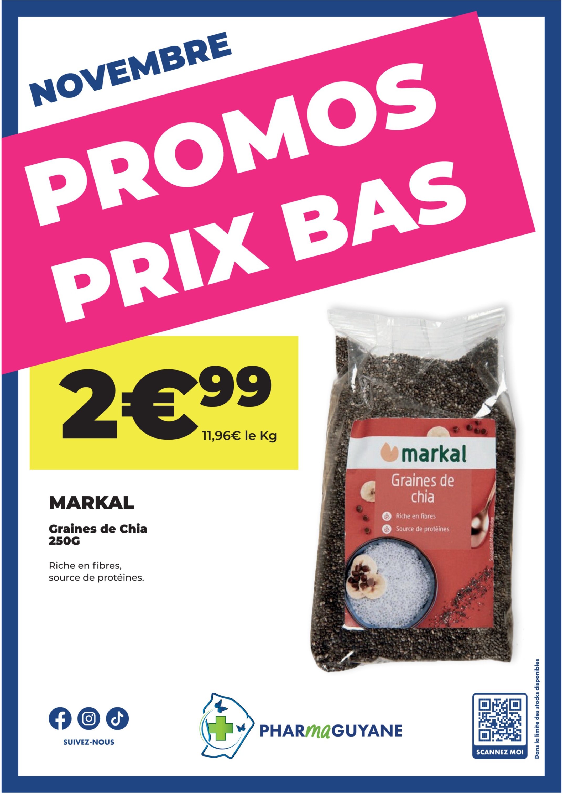 MARKAL Graines de Chia 250G