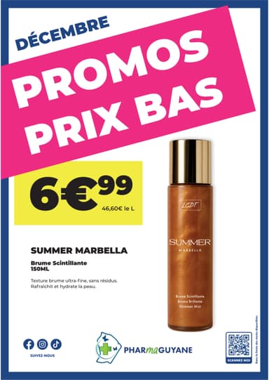 SUMMER MARBELLA Brume scintillante 150ML