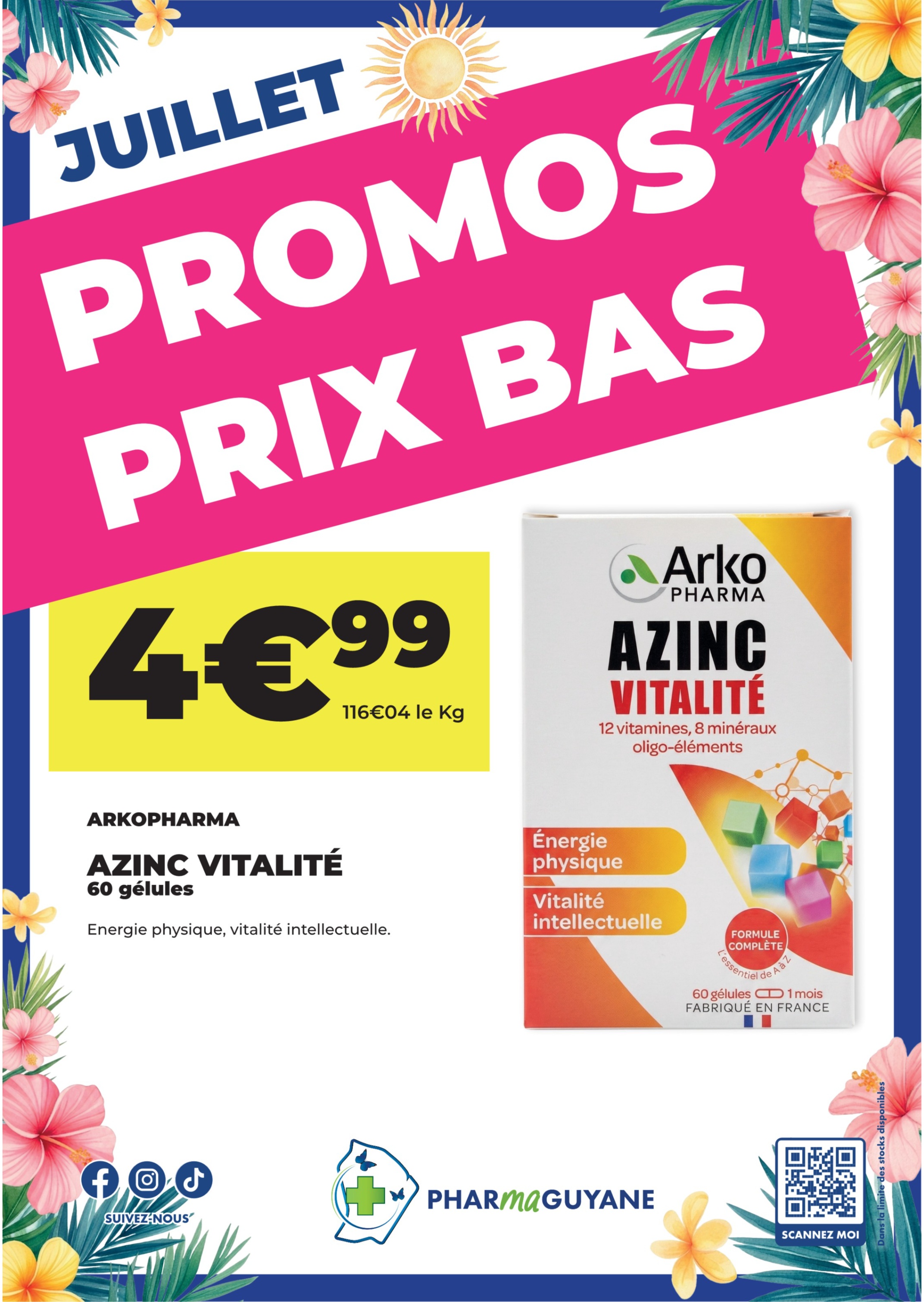 AZINC Vitalité 60 gélules